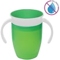 thumbnail image 5 of CHAO Taza para estudiantes, Taza para sorber para bebés, Taza para niños pequeños sin Bpa con asas, Taza mágica a prueba de fugas, Apta para lavavajillas, 6+ meses - 207 ml Verde, 5 of 5