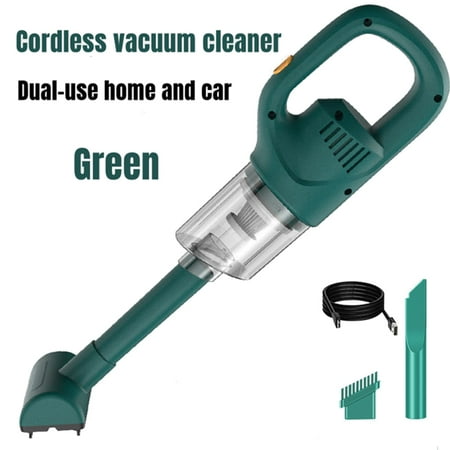 

Wireless Car Vacuum Cleaner Portable Handheld Dry and Wet Small Cordless Vacuum Cleaner Dual-Use and Home Green