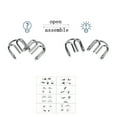thumbnail image 5 of Metal Brain Teaser Puzzle Set – 8 Piece Chinese Rings Disentanglement Game Iron Ring Logic Challenge for Adults Teens Desk Puzzle Stress Relief, 5 of 6