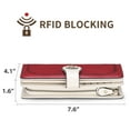 thumbnail image 4 of KALUNMA Wallets for Women Genuine Leather Credit Card Holder with RFID Blocking Large Capacity Wristlet, 4 of 8
