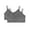 Light Gray Heather, variant on 2 Pair Pack Gathered Front Cup Training Bra - Girls - Female (XL-16, White)