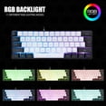 thumbnail image 4 of Wired RGB Gaming Keyboard, 61 Keys Compact Mechanical Keyboard, Ergonomic Design, For Win 98 NT 2000, For Win XP 7 8 10, For OS X, Etc, 4 of 8