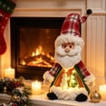 thumbnail image 4 of WWV Exquisite Lighted Christmas Glowing Figurine Set Santa Snowman Reindeer with Warm LED Mini Scene Table Decor for Home Party Mantel Shelf Holiday Display Gift for Mom Wife Girls, 4 of 7