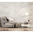 thumbnail image 2 of GK Wall Design  Monochrome Scandinavian Abstraction Feather Wallpaper H:75"  x W:112", 2 of 3