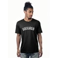 thumbnail image 2 of Daxton Vintage Western Arch Letters USA Cities Premium Short  Sleeves Tshits, Chicago - BlkWht, RedBlk, OrgNav, XS, 2 of 8