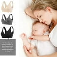 thumbnail image 3 of 4Pcs Maternity Lingerie Sleep Bra Postpartum Crossover Nursing Bra, 3 of 5