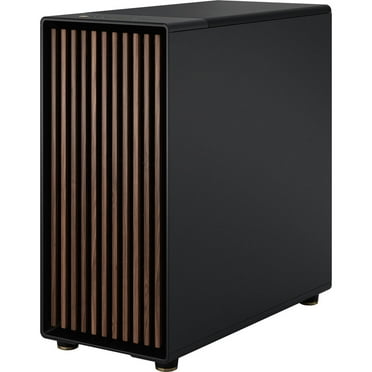 Fractal Design North XL ATX mATX Mid Tower PC Case - Charcoal Black Chassis with Walnut Front and Dark Tinted TG Side Panel - FD-C-NOR1X-02