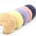 thumbnail image 3 of 20pcs Mohair Yarn Crochet Skin-Friendly Baby Wool Yarn Thread For Knitting Sweater Shawl, 3 of 7