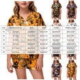 thumbnail image 3 of OJSFQUFP Girls Shorts Set Toddler Short Sleeve Print Shirts Tops Pants Outfits Button, 3 of 6