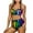 Colorful American Flag Hearts, variant on Dachshund Dog Bathing Suit for Women Size XL Tummy Control Sporty Beach Swimsuits with Bottoms Cute High Cut Halter Neck Bikini Set Travel Push Up Tankini, 2 Pcs