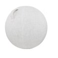 thumbnail image 1 of 55/65/75CM Exercise Ball Chair with Fabric Cover for Home Office Pilates Yoga, White, 75cm Size, 1 of 5
