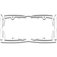 thumbnail image 3 of Cruiser Accessories 22013 Blades License Plate Frame, Chrome, 3 of 3