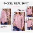 thumbnail image 3 of Sweat-shirt Décontracté à Col Rond à Manches Longues à Manches Longues, à Rayures, Imprimé, Sans Manches, Chemises, 3 of 6