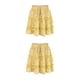 thumbnail image 1 of Qarigey plisada con volantes para mujer acampanada de cintura alta para mujer amarillo S 2piezas, 1 of 6