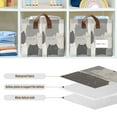 thumbnail image 4 of Yayeee Foldable Storage Basket for Shelves with Handles Waterproof Cloth Bins, Gray Cute Cats, 4 of 7