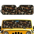 thumbnail image 2 of Uorisanigo Windshield Sun Shade, Visor Shield Cover for Wrangler TJ JK JKU JL JLU,UV Ray & Heat Block Auto Aesthetic Mushroom Shades, Sun Shade Windshield Cover for Jeep, 2 of 7