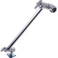 thumbnail image 1 of Adjustable Shower Arm Extension Brass Shower Head Extension Arm with High Polished Chrome Finish 11+ Inch, 1 of 7