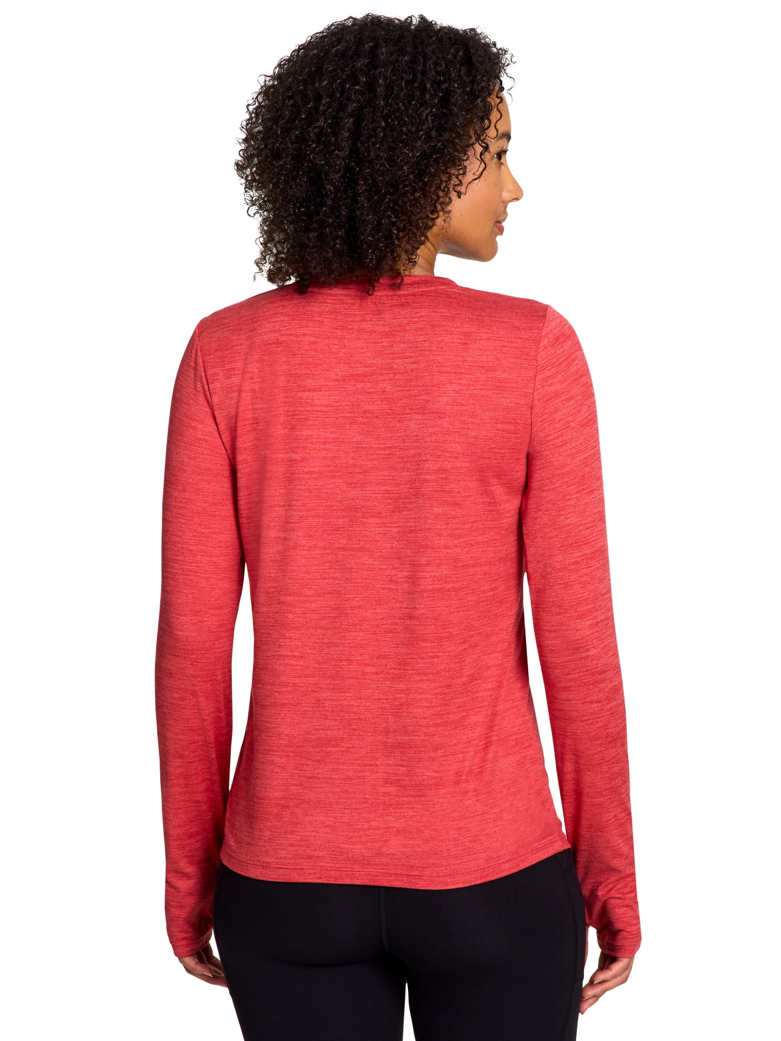 Reebok Women's and Women's Plus Legacy Core Knit Performance Long Sleeve Shirt, Sizes XS-4X