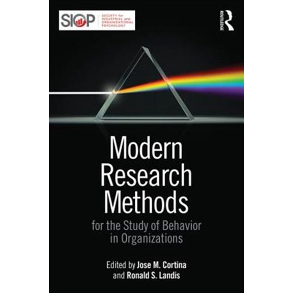 Pre-Owned SIOP Organizational Frontiers Modern Research Methods for the Study of Behavior in Organizations, (Paperback)
