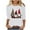 FY1-White, variant on VKOYWKM Christmas Shirts Women Cute Christmas Gnomes Graphic Tees 3/4 Length Sleeve Women Tops Funny Family Party Christmas T-Shirts