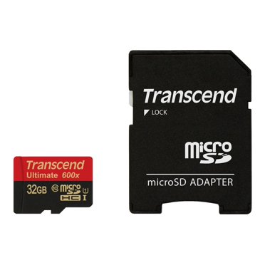 Sanktion Stationær Parasit Transcend High Endurance - Flash memory card (microSDHC to SD adapter  included) - 32 GB - UHS-I U1 / Class10 - SDHC - Walmart.com