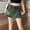 Blue, variant on Mqqzkk Women Demin Skort Mini Skirts High Waisted Jean Shorts Fashion Stretchy Y2k Shorts