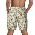 thumbnail image 4 of Haiem Different Butterflys Mens Swim Trunks with Compression Liner 2 in 1 Swimming Shorts Stretch Swimwear Quick Dry,Board Shorts-Large, 4 of 9
