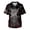 White_008, variant on Domuza Halloween Scrub Top Men Novelty Spooky Print V-Neck Short Sleeve Caregiver Uniform Shirts Comfy Soft Classic Fit Medical Scrub Tops 2XL