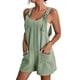 thumbnail image 2 of Lucakuins - Mono corto informal para mujer, color sólido, sin mangas, con cuello halter, ropa de verano Lucakuins moda, 2 of 6