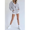 thumbnail image 4 of Sudadera con Capucha con Cierre PRETTYGARDEN 2025 Gris Talle S, 4 of 8