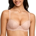 thumbnail image 4 of Women's Balconette Bra Lace Lightly Padded Demi Full Coverage Bras Underwire Support, 4 of 6