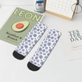 thumbnail image 7 of Naloa Dark Blue Snowflakes Ankle Socks for Women Non Slip Socks No Show Socks Classic Low Cut Casual Socks Casual Socks, 7 of 7