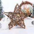 thumbnail image 2 of Adorno de estrella de ratán seco para mesa de Navidad, colgantes de árbol de Navidad, guirnalda de corona DIY, regalos de Año Nuevo, 1 unidad, 2 of 4