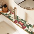 thumbnail image 2 of Yayeee Faucet Mat for Kitchen Sink 30" Diatomite Long Splash Guard Pad, Beige Strawberry, 2 Pack, 2 of 7