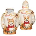 thumbnail image 3 of Happy Thanksgiving Corgi with Turkey Pumpkins Autumn Vibes All Over Print 3D Hoodie Unisex Merch Hoodies Welsh Corgi Dog Lover Gifts Idea - 12018, 3 of 6