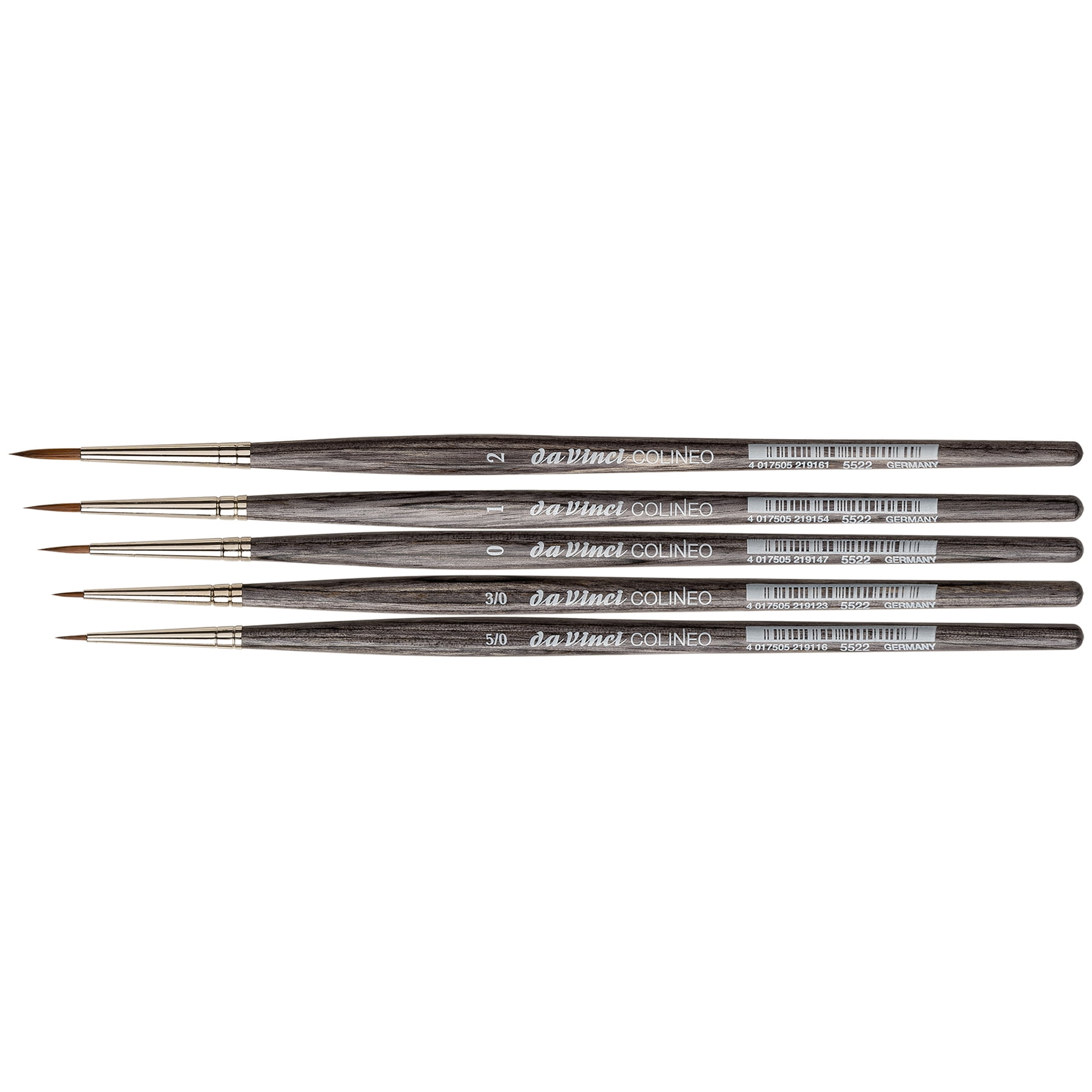 da Vinci COLINEO Synthetic Red Sable, Details & Miniatures, 5 Brush Set