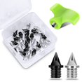 thumbnail image 1 of Clavos para atletismo Lejof de acero al carbono, 32 piezas, 6,35 mm, piramidales, 1 of 6