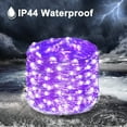 thumbnail image 5 of Solar String Lights Outdoor, 66FT 200 LED Copper Wire Lights, 8 Modes Solar Powered Fairy Lights, Waterproof Decoration Lights for Garden Yard Party Wedding Christmas (Purple), 5 of 7