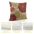 thumbnail image 4 of ONETECH  Burgundy Red Brown Pillow Covers Dahlia Floral Decorative Outdoor Throw Pillow Covers Geometric Flower Modern Style Cushion Pillow Covers for Sofa Couch Outdoor Decor, 4 of 5