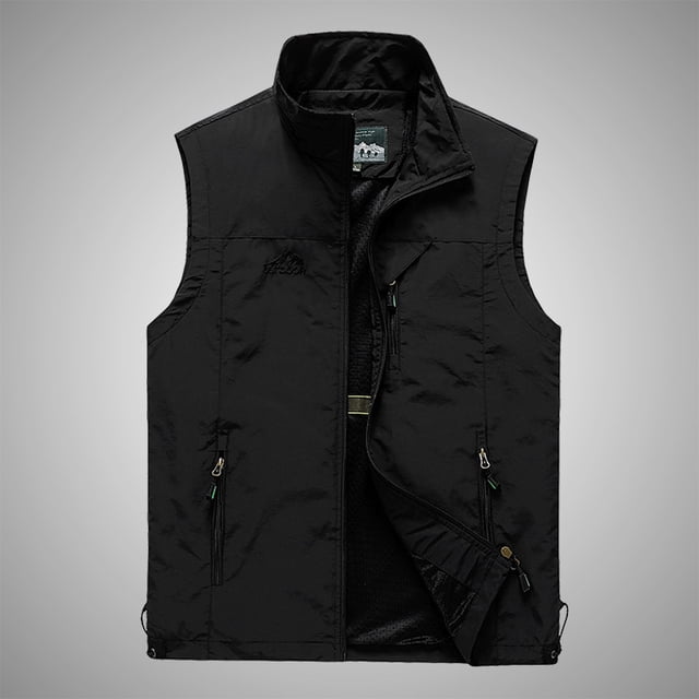 Chaleco nuevo de primavera y otoño para hombre, para exteriores, ocio, fotografía, pesca, jóvenes y de mediana edad, chaleco, abrigo