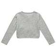 thumbnail image 2 of Little Girls Grey Small Bow Cardigan 2, 2 of 2