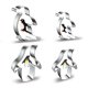 thumbnail image 2 of piezas de cortadores de galletas de acero inoxidable con forma de pingüino para hornear, 2 of 5