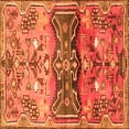 thumbnail image 1 of Ahgly Company Indoor Square Animal Orange Traditional Area Rugs, 7' Square, 1 of 1