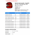 thumbnail image 2 of Right Tail Light Assembly - Compatible with 1999 - 2003 GMC Sierra 1500 2000 2001 2002, 2 of 2