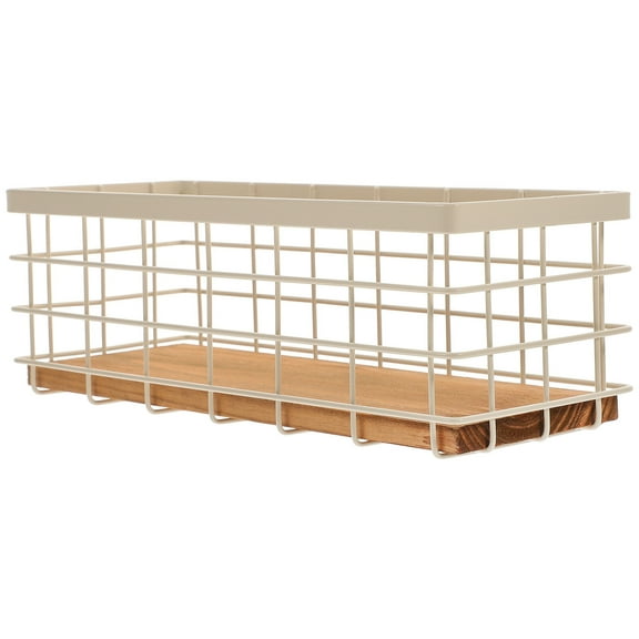 Wrought Iron Storage Basket Sundries Smooth Surface