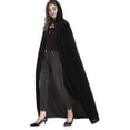 thumbnail image 1 of Capa con capucha de terciopelo Unisex Capa de Halloween Diablo Bruja Mago Halloween Navidad Cosplay, 1 of 3