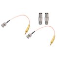 thumbnail image 1 of Cables Coaxiales Rg316 Bnc Macho A Ts Macho Con Adaptador, Cable coaxial RF de Baja Pérdida  de 0.5 Pies de Longitud, Color Naranja, 2 Uds, 1 of 7