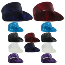 unbranded 12pcs Acoustic Guitar Finger Picks Flat Thumb Picks Guitar Finger Picks for Banjo Ukulele Harp and Bass