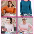 thumbnail image 6 of YEMAK Women's Knit Sweater Pullover – Long Sleeve Crewneck Basic Classic Casual Knitted Soft Lightweight T-Shirt Top, 6 of 9