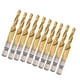 thumbnail image 3 of Brocas para machos de roscar hexagonales brocas para machos de roscar de vástago cuadrado 10 piezas Recubrimiento de Ti Alta dureza para acero al carbono Aleación de aluminio ANGGREK Otros, 3 of 8